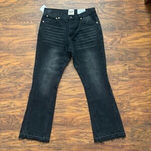 Gallery Dept Men’s Black Distressed Straight flared Jeans